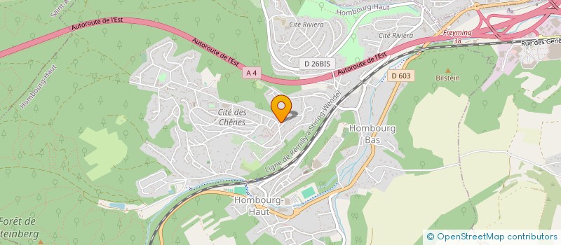 localisation de l'entreprise MADAME FOUZIA EL GHAZZALY  HOMBOURG-HAUT