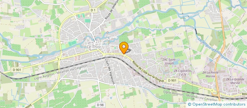 localisation de l'entreprise MADAME FOUZIA KARZOUTI  LE THOR