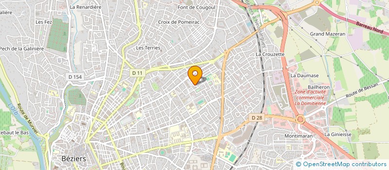 localisation de l'entreprise MADAME FOUZIA LAHLOU à BEZIERS