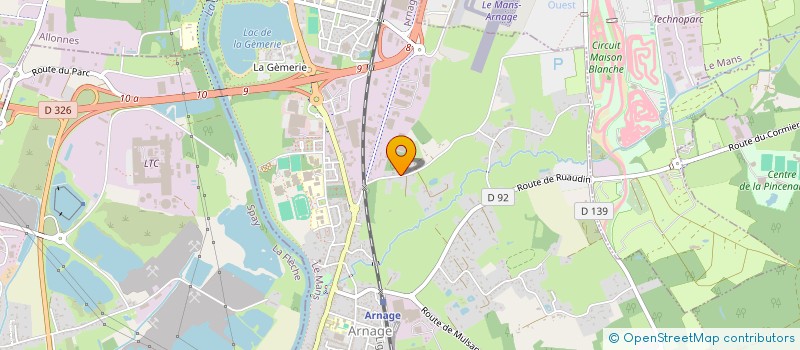 localisation de l'entreprise MADAME FOUZIA MALALI  ARNAGE