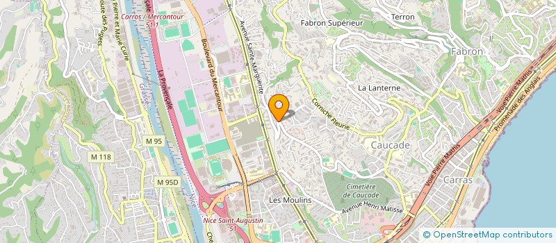 localisation de l'entreprise MADAME FOUZIA REDAOUIA à NICE