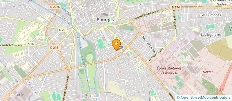 localisation de l'entreprise MADAME FRANCA GUERRINI  BOURGES