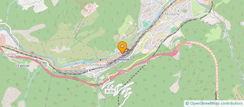 localisation de l'entreprise MADAME FRANCA VERRE à MODANE