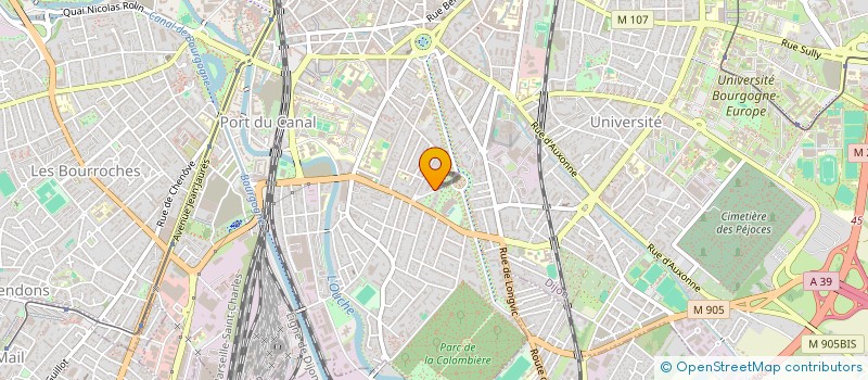 localisation de l'entreprise MADAME FRANCE ABORD DE CHATILLON  DIJON