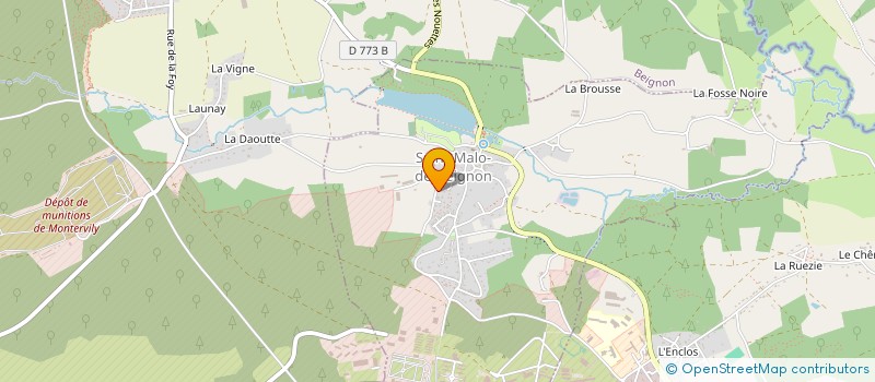 localisation de l'entreprise MADAME FRANCE ALLART  SAINT-MALO-DE-BEIGNON