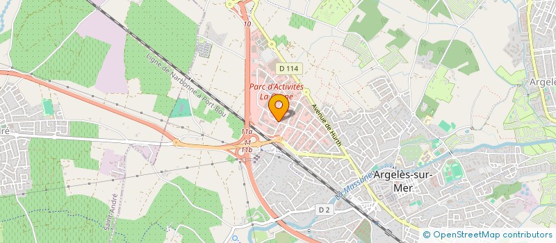 localisation de l'entreprise MADAME FRANCE-AMELIE CHAUVEAU  ARGELES-SUR-MER