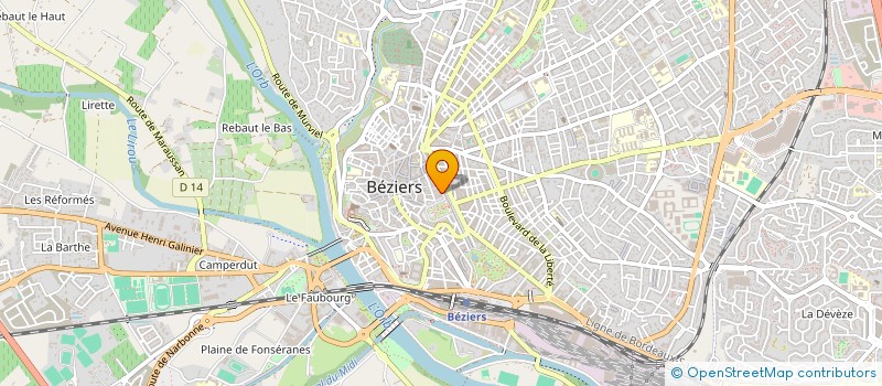 localisation de l'entreprise MADAME FRANCE-ANNE MARCHETTI  BEZIERS