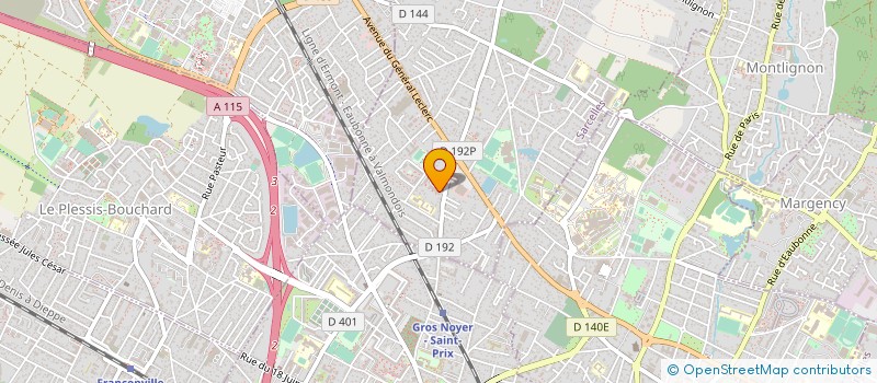 localisation de l'entreprise MADAME FRANCE APRILE à SAINT-PRIX