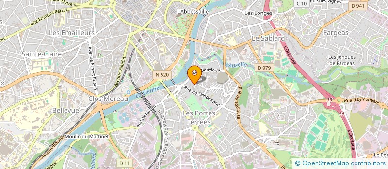 localisation de l'entreprise MADAME FRANCE AUVIN à LIMOGES