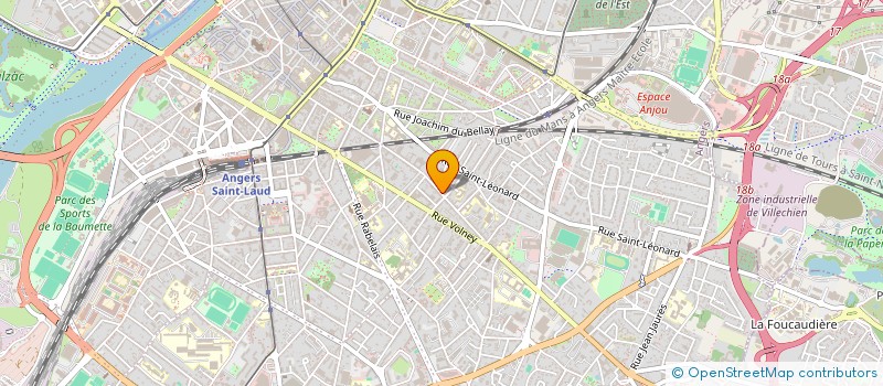 localisation de l'entreprise MADAME FRANCE AZEMA DE CASTET LABOULBENE à ANGERS