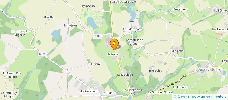 localisation de l'entreprise MADAME FRANCE BARATHIEU à BOUSSAC-BOURG