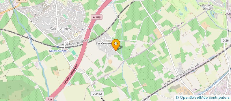 localisation de l'entreprise MADAME FRANCE BAUDET  SAINT-AUNES