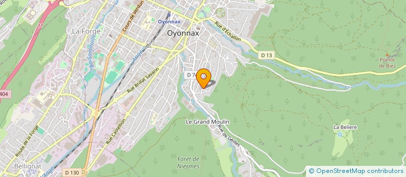localisation de l'entreprise MADAME FRANCE BELANGER à OYONNAX