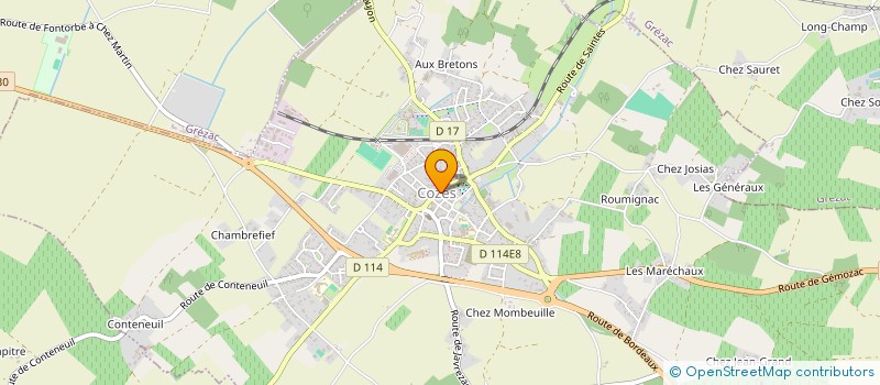 localisation de l'entreprise MADAME FRANCE BERNARD  MORTAGNE-SUR-GIRONDE