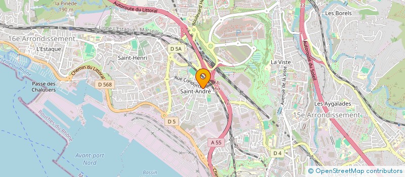 localisation de l'entreprise MADAME FRANCE BEVERAGGI  MARSEILLE
