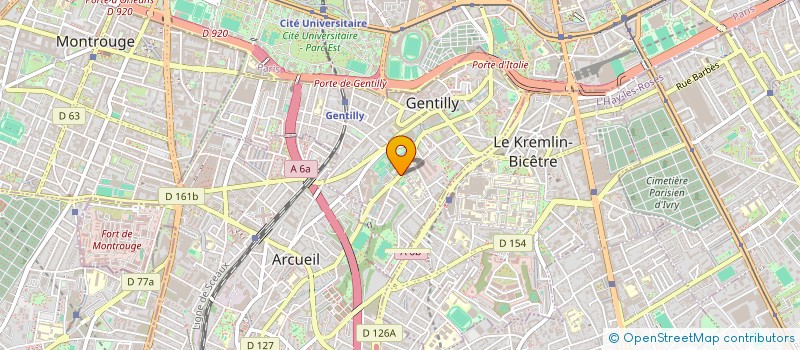 localisation de l'entreprise MADAME FRANCE BINET à GENTILLY