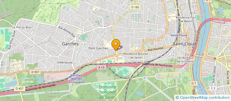 localisation de l'entreprise MADAME FRANCE BOUET à GARCHES