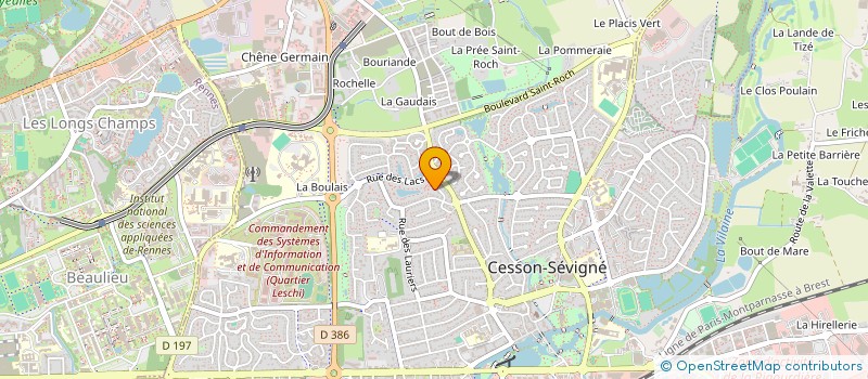 localisation de l'entreprise MADAME FRANCE BOURGEON à CESSON-SEVIGNE