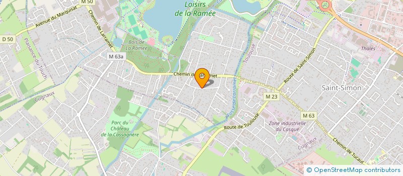 localisation de l'entreprise MADAME FRANCE BROUEL à TOURNEFEUILLE