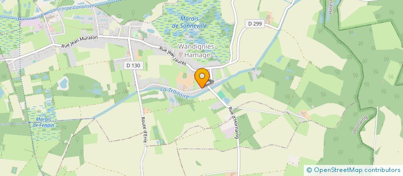 localisation de l'entreprise MADAME FRANCE CARAUX  WANDIGNIES-HAMAGE