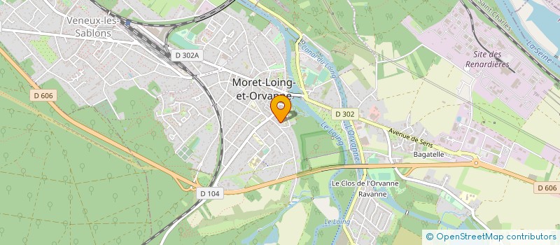localisation de l'entreprise MADAME FRANCE CAROLINE SIEGLER à MORET-LOING-ET-ORVANNE