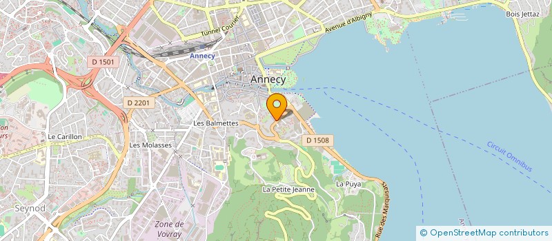 localisation de l'entreprise MADAME FRANCE COTTARD  ANNECY