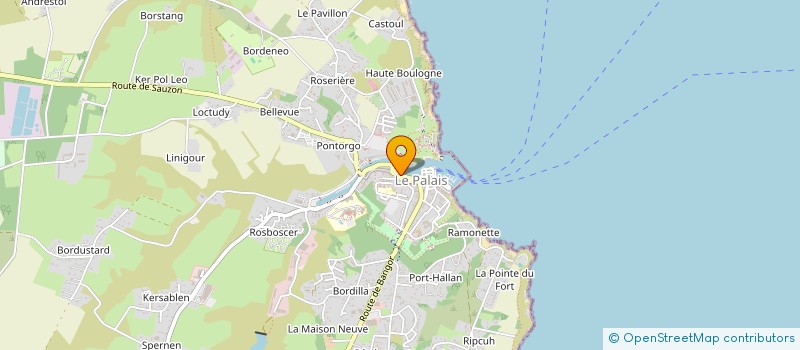 localisation de l'entreprise MADAME FRANCE DAHAN à LE PALAIS