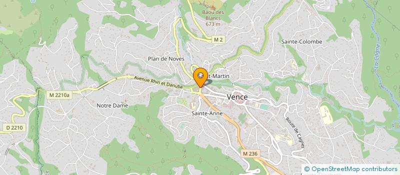 localisation de l'entreprise MADAME FRANCE DAUJAT à VENCE