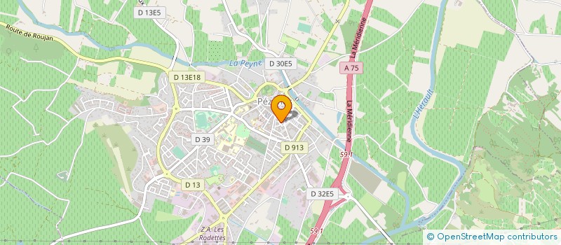 localisation de l'entreprise MADAME FRANCE DE FABRE DE LATUDE à PEZENAS