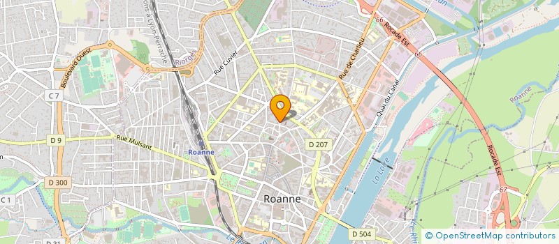 localisation de l'entreprise MADAME FRANCE DEBARNOT à ROANNE