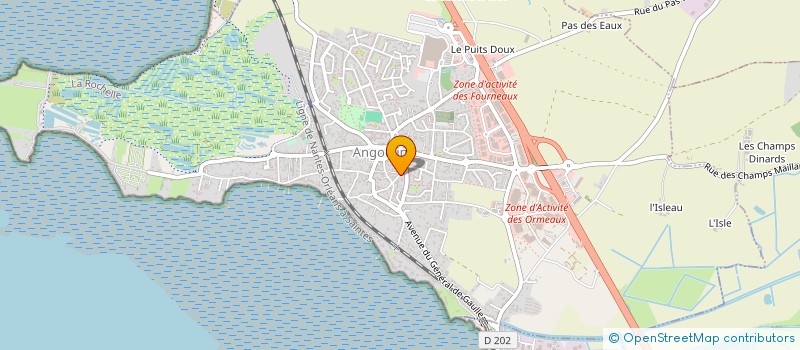 localisation de l'entreprise MADAME FRANCE DEFAWES  ANGOULINS