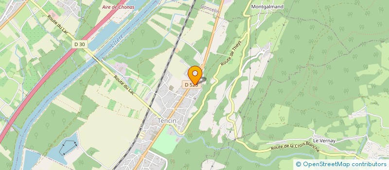 localisation de l'entreprise MADAME FRANCE DENANS  TENCIN