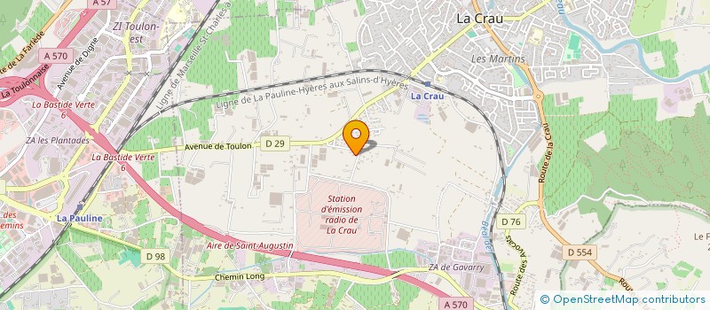 localisation de l'entreprise MADAME FRANCE DESHORS  LA CRAU