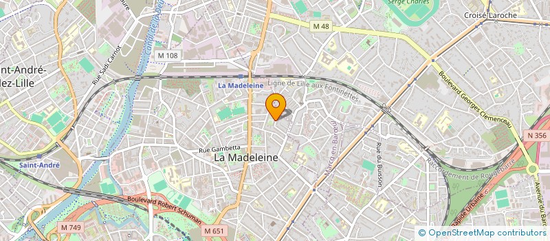 localisation de l'entreprise MADAME FRANCE DOYEN à LA MADELEINE
