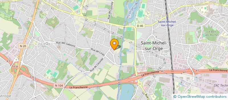 localisation de l'entreprise MADAME FRANCE FIEDLER à LONGPONT-SUR-ORGE