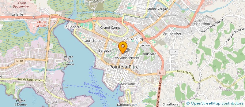 localisation de l'entreprise MADAME FRANCE GADET à POINTE A PITRE