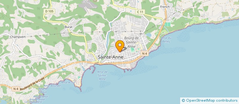 localisation de l'entreprise MADAME FRANCE GREGO à SAINTE-ANNE