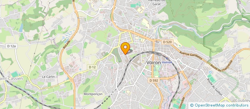 localisation de l'entreprise MADAME FRANCE GUIET  VOIRON