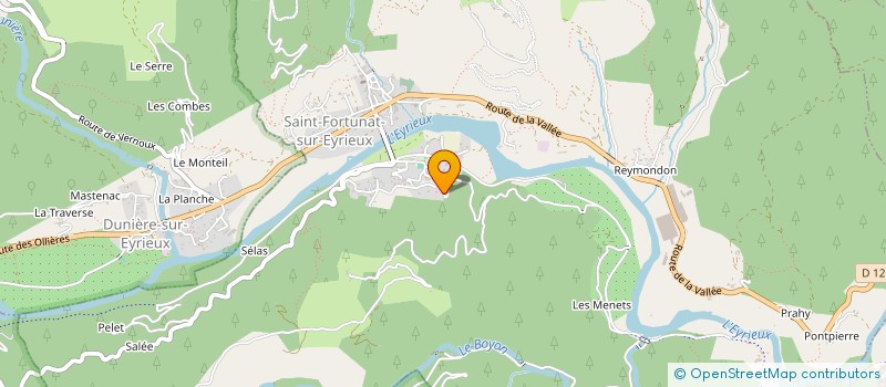 localisation de l'entreprise MADAME FRANCE JOLIVET  SAINT-FORTUNAT-SUR-EYRIEUX