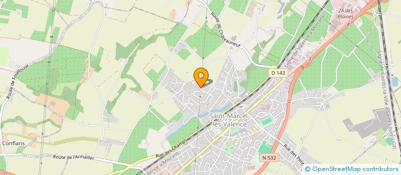 localisation de l'entreprise MADAME FRANCE LABEL  SAINT-MARCEL-LES-VALENCE