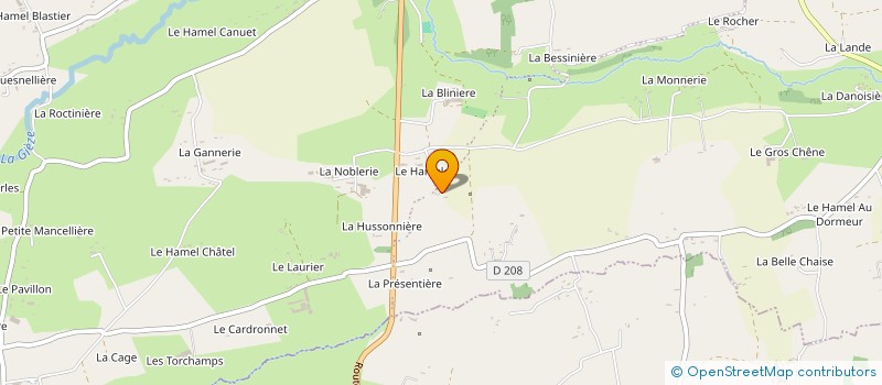 localisation de l'entreprise MADAME FRANCE LECHARPENTIER  PERCY-EN-NORMANDIE