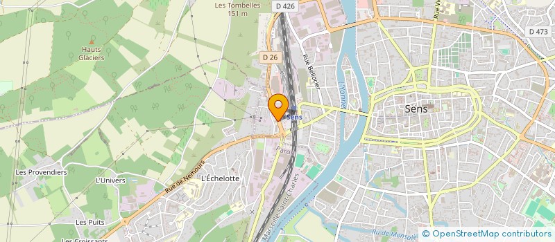 localisation de l'entreprise MADAME FRANCE MAGNE à SENS