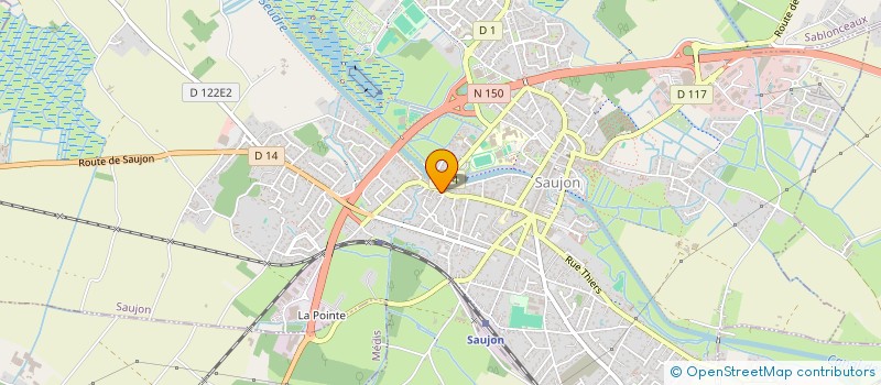 localisation de l'entreprise MADAME FRANCE MANSBENDEL  SAUJON