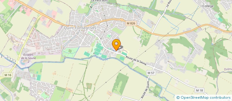 localisation de l'entreprise MADAME FRANCE MASSENAT  QUINT-FONSEGRIVES