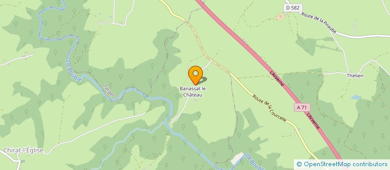 localisation de l'entreprise MADAME FRANCE MERLE  CHIRAT L'EGLISE