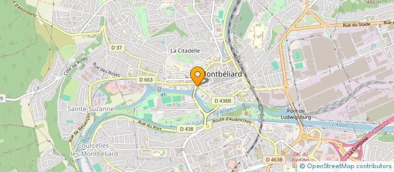 localisation de l'entreprise MADAME FRANCE OEHMICHEN  MONTBELIARD