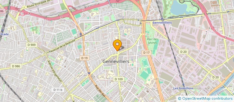 localisation de l'entreprise MADAME FRANCE OVIDE à GENNEVILLIERS