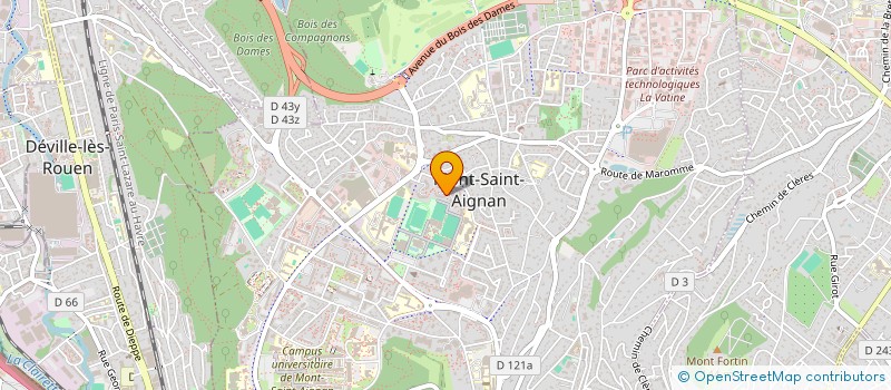 localisation de l'entreprise MADAME FRANCE PATRIX à MONT-SAINT-AIGNAN