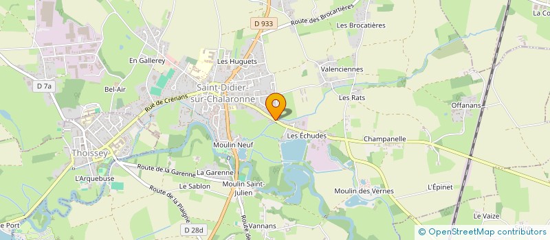 localisation de l'entreprise MADAME FRANCE PEREME à SAINT-DIDIER-SUR-CHALARONNE