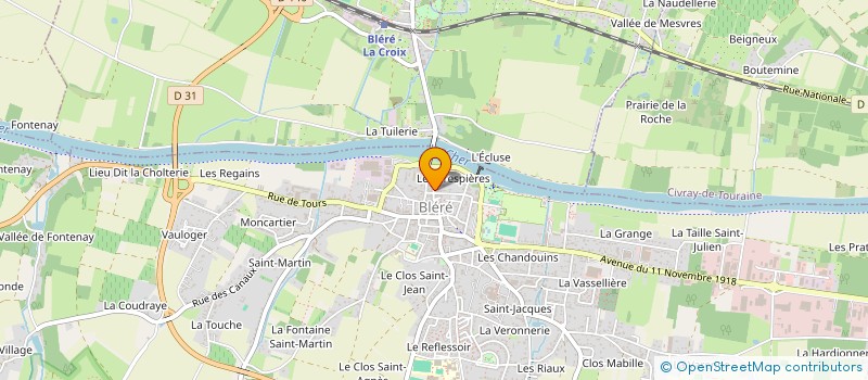 localisation de l'entreprise MADAME FRANCE PETITBON à BLERE
